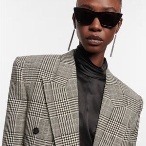 Saint Laurent Black Cat-Eye Sunglasses